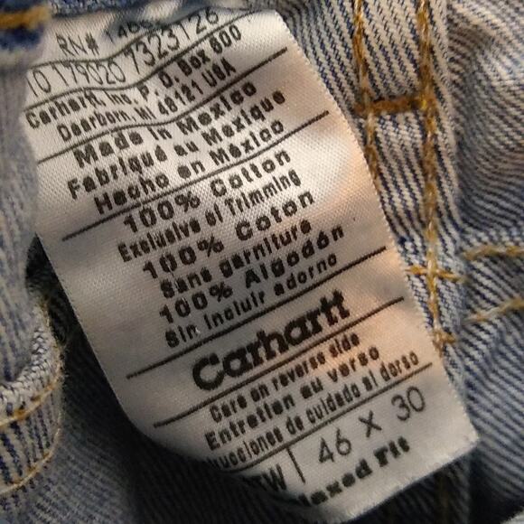 Carhartt 46X30 relaxed fit men's jeans. - Picture 2 of 10